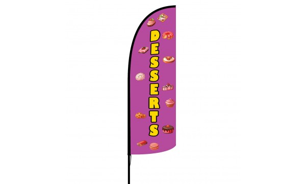 Desserts Custom Advertising Flag